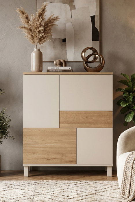 Hanah Home Armario Multiusos Mood - MD3-CS Arena y Roble Hanah Home Armario Multiusos Mood - MD3-CS Arena y Roble